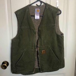 Men’s Carhartt Sherpa Vest-Olive